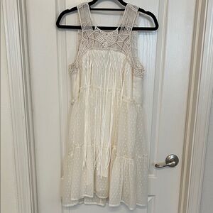 Shyanne Cream Dress with Fringe Detail